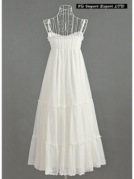 vestito lungo bianco estivo