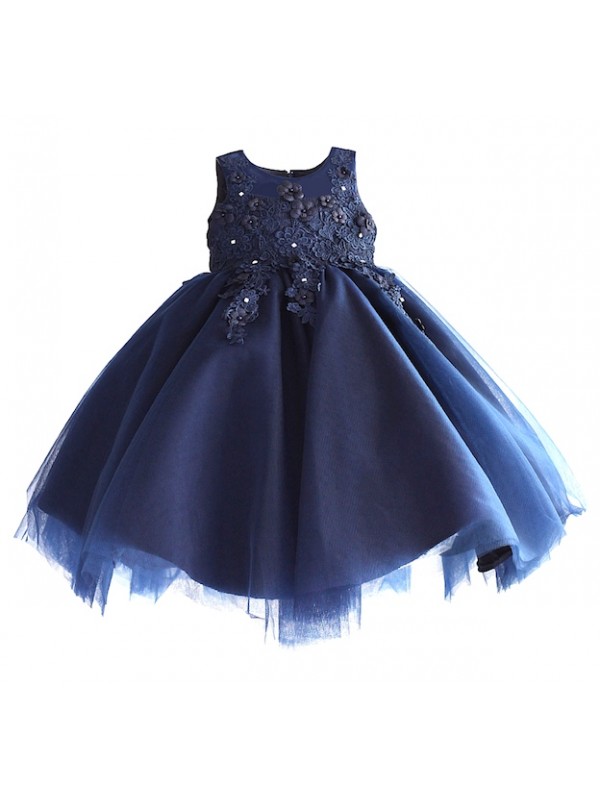 Abito Principessa Glitter Per Bambina AIEOE - Vestito Festa Tulle Per Cerimonie 4-10 Anni