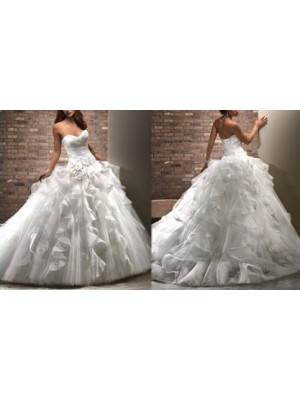 Abito da sposa Organza 00107