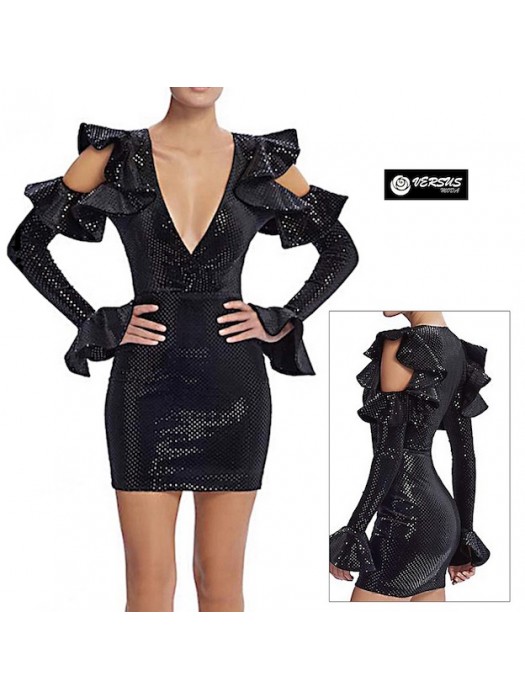 Vestito Mini Donna Feste Discoteca Capodanno 110436