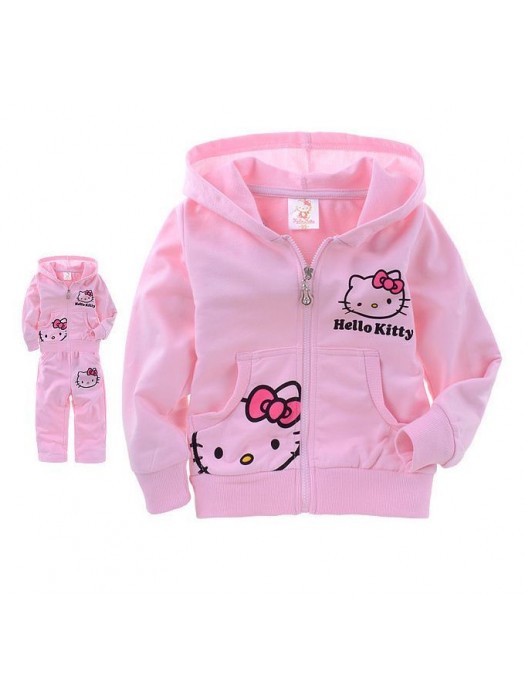 Hello Kitty tuta felpa manica lunga e pantaloni due colori 220001