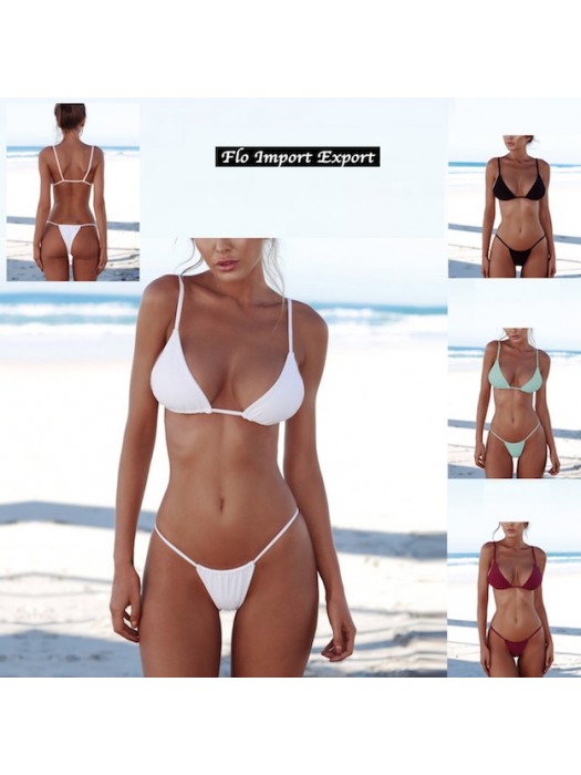 Costume da Bagno Due Pezzi Bikini Donna Brasiliano 550036