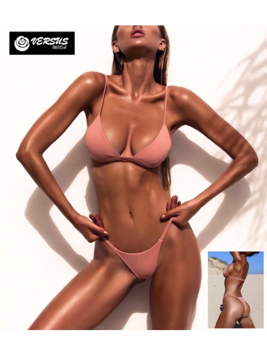 Costume da Bagno Due Pezzi Bikini Mare Donna Brasiliano 550070 RS