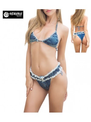 Costume Bikini in Jeans Donna 2 Pezzi Brasiliano 550103