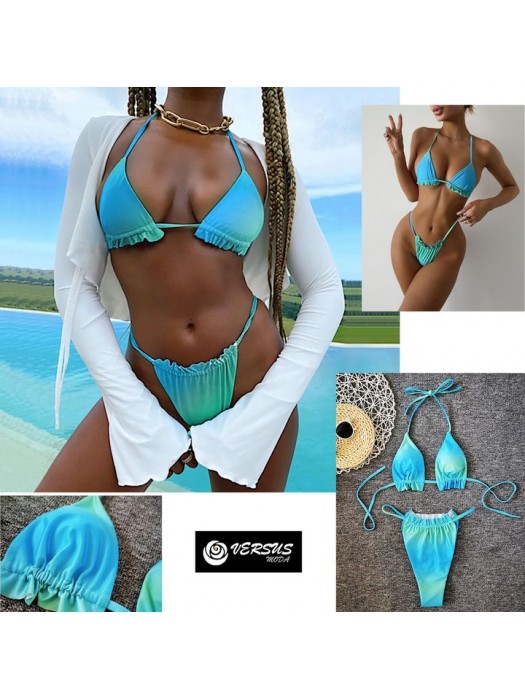 Costume da Bagno Due Pezzi Bikini Brasiliano Mare Donna Woman Swimsuit 550151