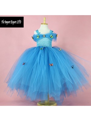 Cenerentola Vestito Compleanno Carnevale in Tulle 567018