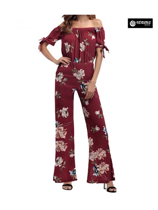 Pantaloni Tuta Donna Elegante Casual Woman Elegant Jumpsuit Trousers 660041