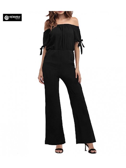 Pantaloni Tuta Donna Elegante Casual Woman Elegant Jumpsuit Trousers 660043