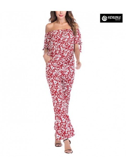 Pantaloni Tuta Donna Elegante Casual Woman Elegant Jumpsuit Trousers 660050