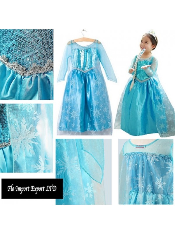 income China Inspection Frozen Vestito Carnevale Elsa 2-12 anni 789005