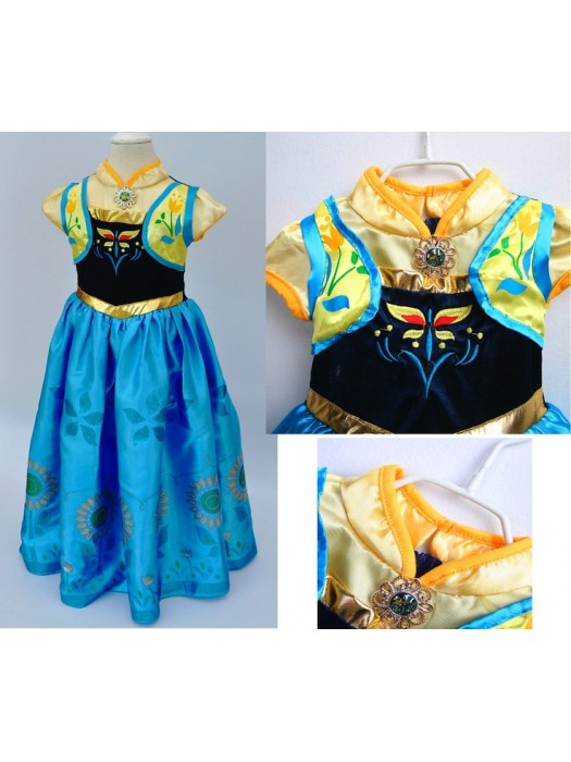 Frozen Fever Vestito Carnevale Anna 789040