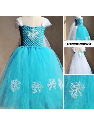 Frozen Vestito Compleanno Carnevale in Tulle Elsa 789053