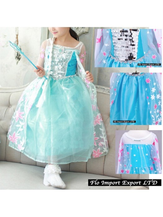 Frozen Fever Vestito Carnevale Elsa 789055