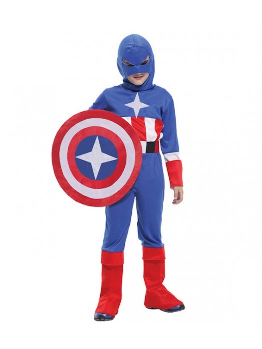 Capitan America Costume Carnevale B-0061