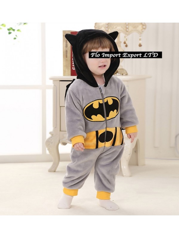 Batman Costume Carnevale Calda Tuta Pile BATBABY02