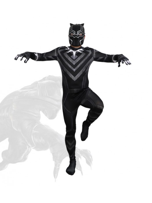 Simile Black Panther Costume Carnevale Bambino Uomo BLACKP04