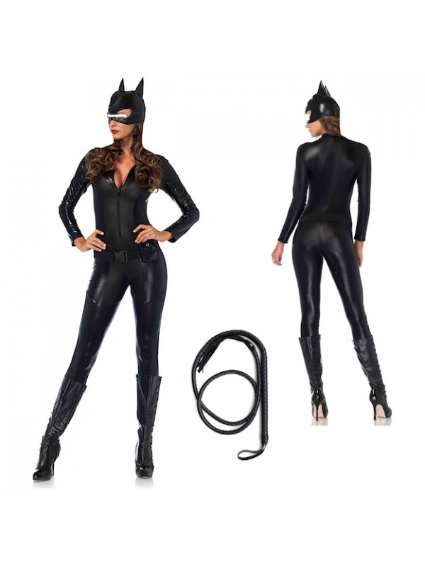 Cat Woman Donna Vestito Carnevale Maschera CATWOM2