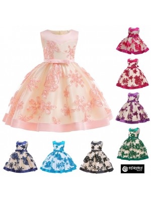Vestito Cerimonia Feste Compleanno Bambina Party Girl Flower Dress CDR102