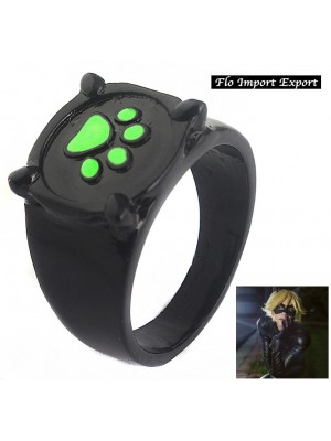 Anello Nero Impronta Gatto Carnevale Cosplay CHARING