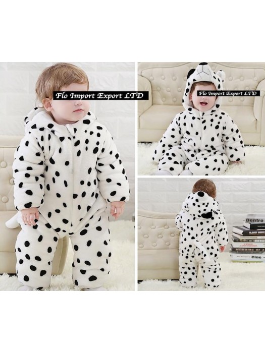 Dalmata Costume Carnevale Calda Tuta Pile Imbottita DALM01