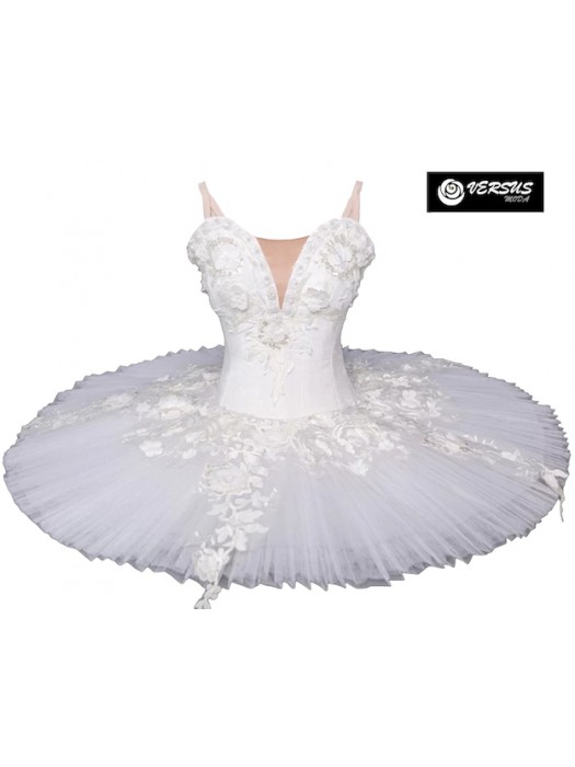 Vestito Tutù Ricamato Saggio Danza Bambina Ragazza DANC156