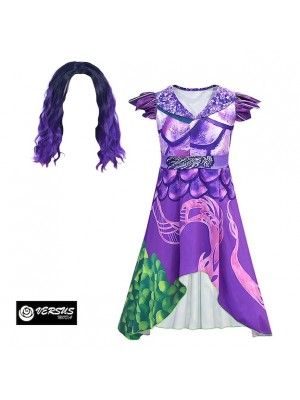 Simile Descendants 3 Vestito Carnevale Mal Drago Donna DESC01-W2