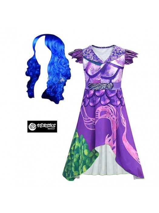 Simile Descendants 3 Vestito Carnevale Mal DESC01-W3