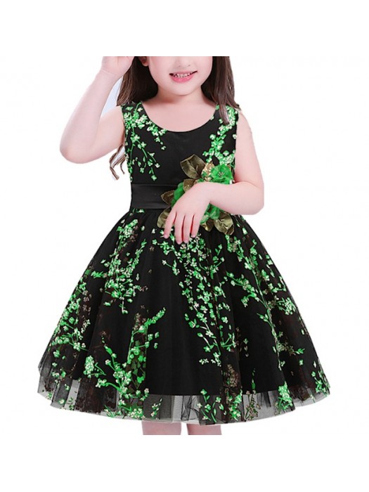 Vestito Bambina Abito Cerimonia Fiori DG0049