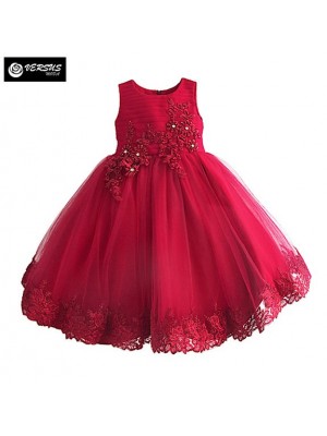 Vestito Bambina Abito Principessa Cerimonia DGZF024b