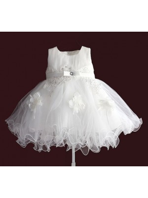 Vestito Bambina Abito Cerimonia Battesimo Compleanno DGZF045