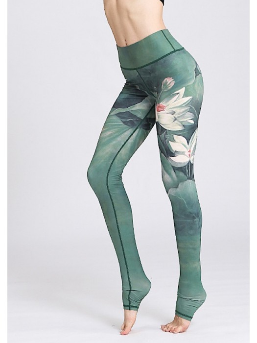 Pantaloni Leggings Yoga Donna con Tallone FITS019