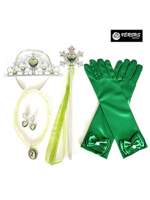 Simile Frozen Vestiti Carnevale Elsa Set Accessori FROEL13