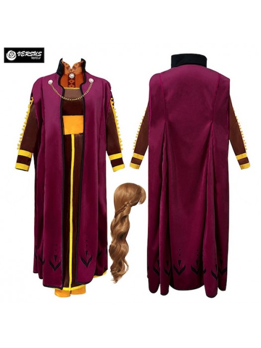 Frozen 2 pz Anna Vestito Costume Carnevale Donna FROWOM07