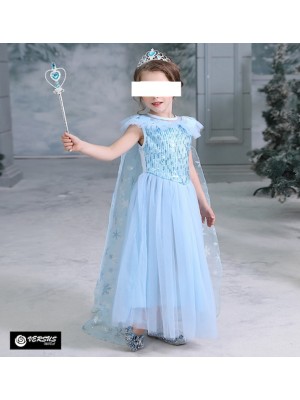 Simile Regina dei Ghiacci Vestito Carnevale FROZ005