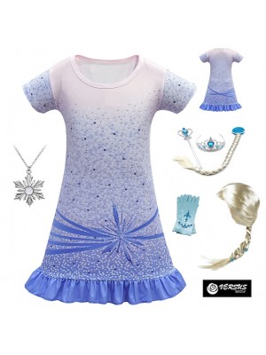 Simil Frozen Mini Vestito Elsa FROZ024