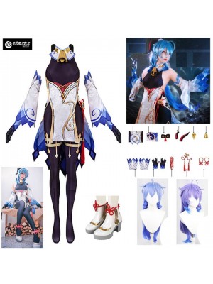 Simil Ganyu Vestito Genshin Carnevale Cosplay Impact Anime Costume GENIMP01