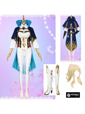 Simil Jean Vestito Genshi Carnevale Cosplay Impact Anime Costume GENIMP04