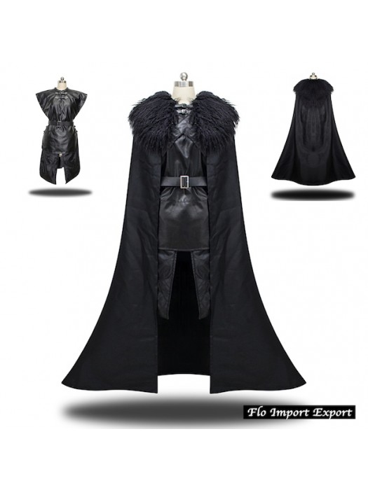 Trono Spade Vestito Carnevale Uomo simile Jon Snow GTHJS01