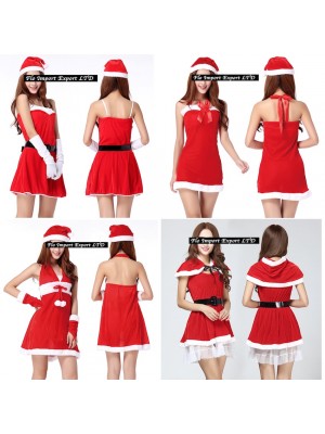 Vestiti Donna Costume Babbo Natale Hostess HOS005-8