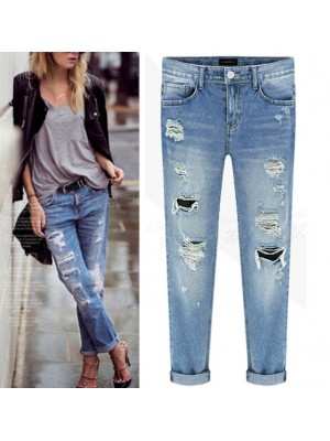 Jeans Pantaloni Donna Strappati JEA014