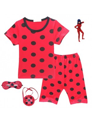 Maglia Pantaloncino Pois Comodi Bambina LBSET02