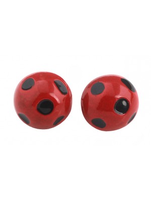  Orecchini a Pois Coccinella Carnevale Donna Bimba Cosplay LBUEAR01