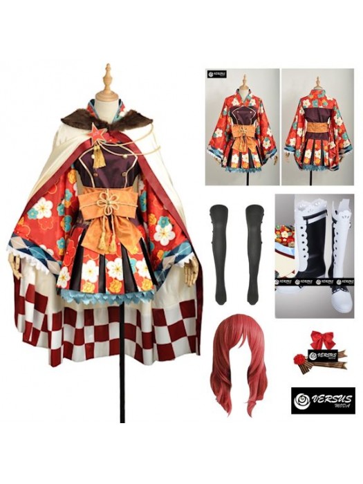 Simile Love Cosplay Vestito Travestimento Carnevale Maki Set Anime Dress LOLI03