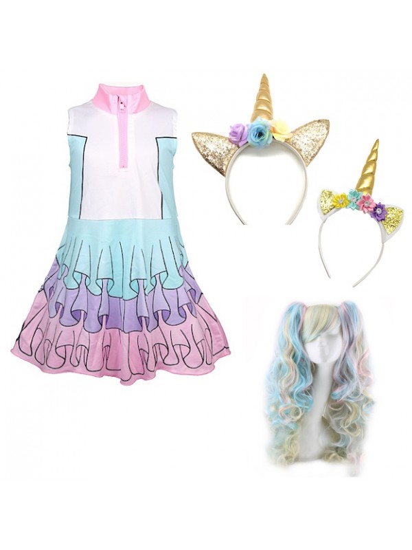 Simile Lol Glitter Queen Vestito Carnevale Bambina Tipo Lol Dress up LOLGLIQ1