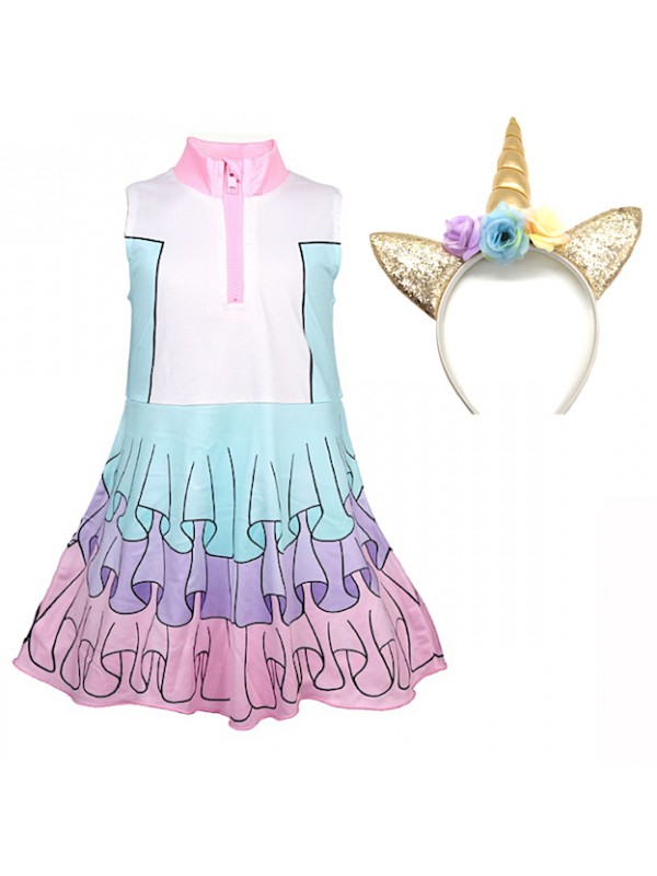 Simile Lol Unicorn Vestito Carnevale Bambina Tipo Lol Dress Cosplay LOLUNIC5 CL