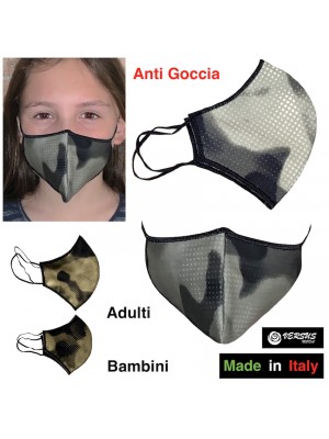 Mascherina Ergonomica Protettiva per Bambini e Adulti Made in Italy MACHILDCA