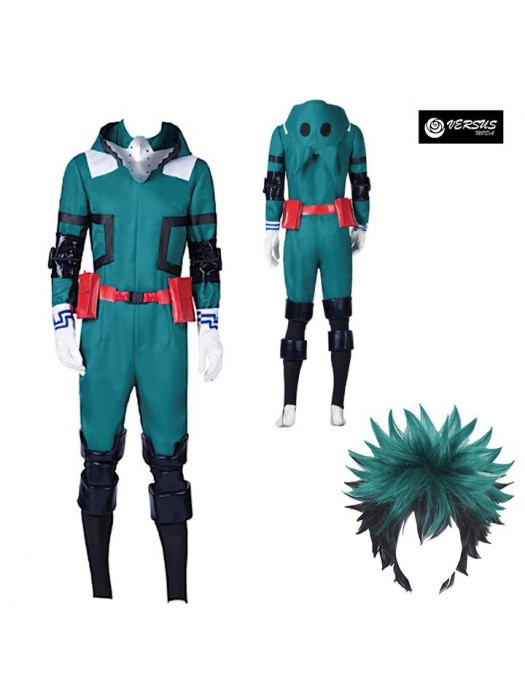 Vestito Maschera Carnevale Simil My Hero Costume Cosplay Deku Accademia MYHER02