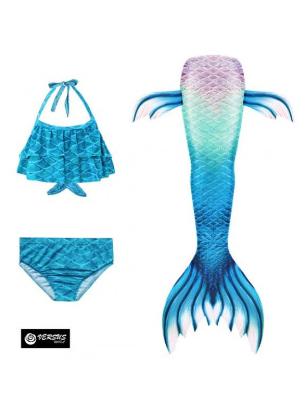 Costume Coda Sirena Monopinna Girl Swimsuit Mermaid Tail Mare Piscina SM0018 MU 
