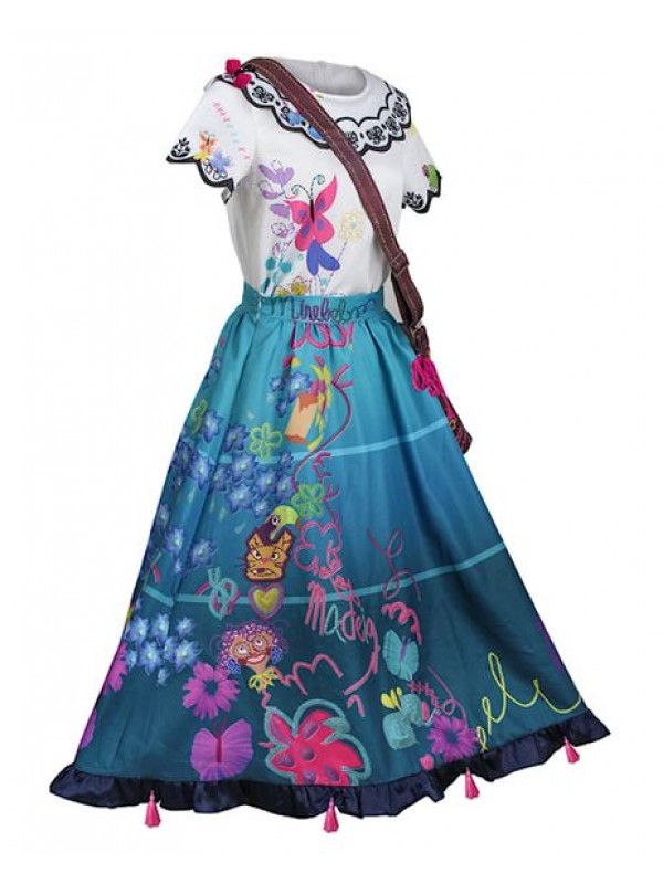 Mirabel Costume Encanto Vestito Donna Bambina Cosplay Dress ENCANTO02W