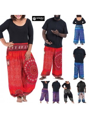 Pantaloni Donna Uomo Etnici Curvy Taglie Grandi Woman Man Unisex Pants OVTR001